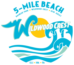 Wildwood Crest 5 Mile Beach Half Marathon, 10K & 5K logo on RaceRaves