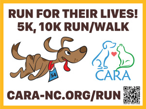 CARA Run For Their Lives! logo on RaceRaves