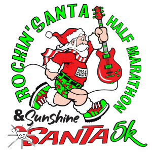 Rockin Santa Half Marathon & Sunshine Santa 5K logo on RaceRaves