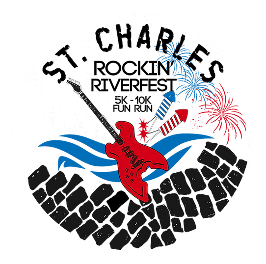 Rockin’ Riverfest 5K, 10K & Half Marathon logo on RaceRaves