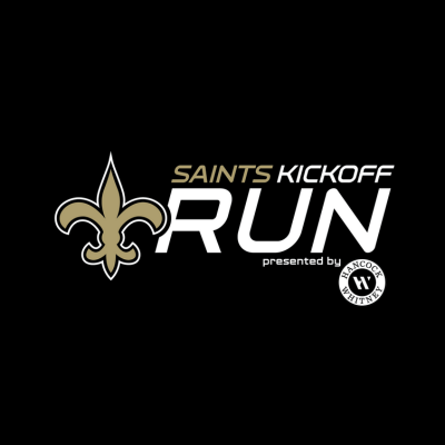 Saints Kickoff Run logo on RaceRaves
