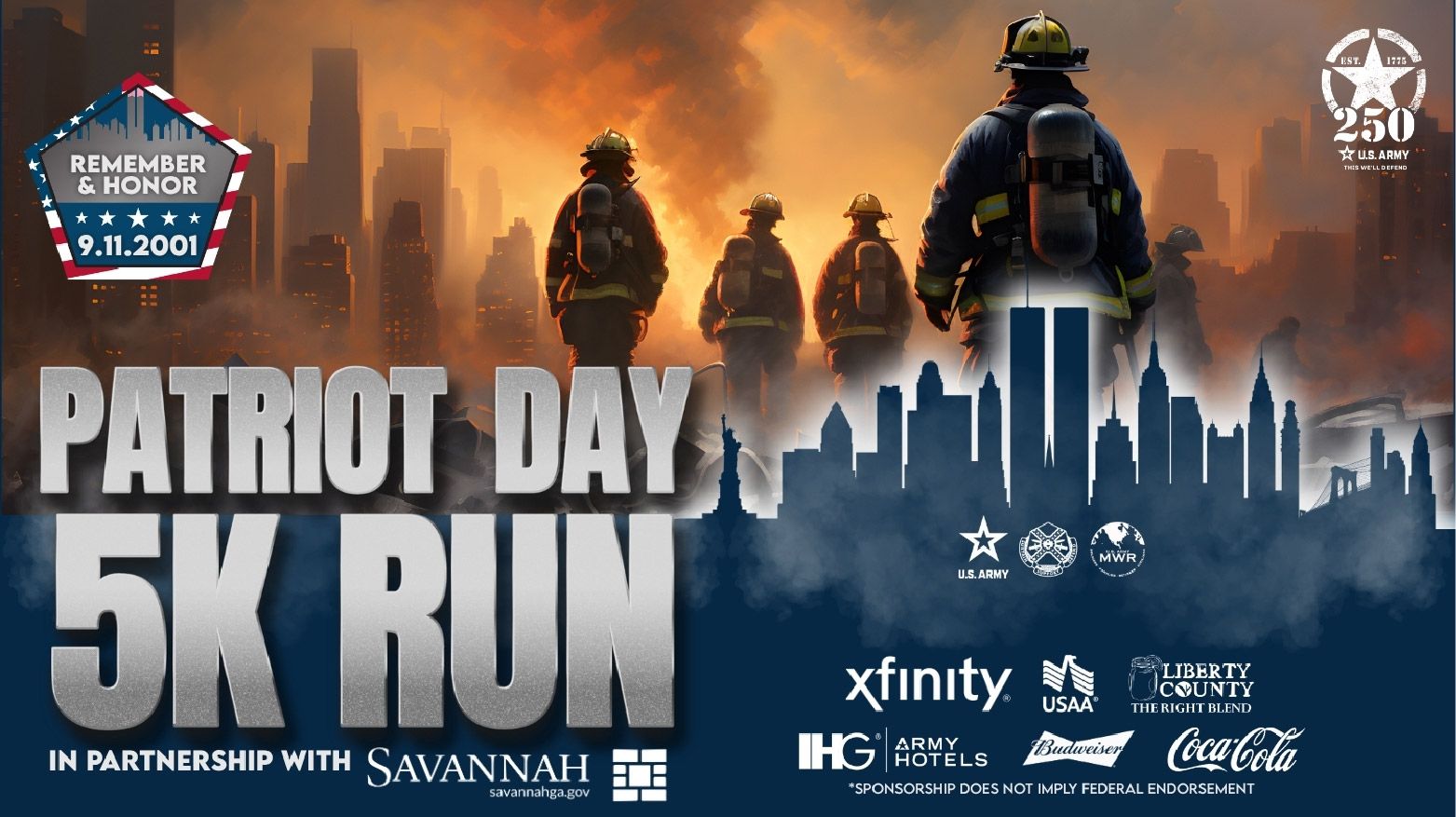 Savannah Patriot Day Run logo on RaceRaves