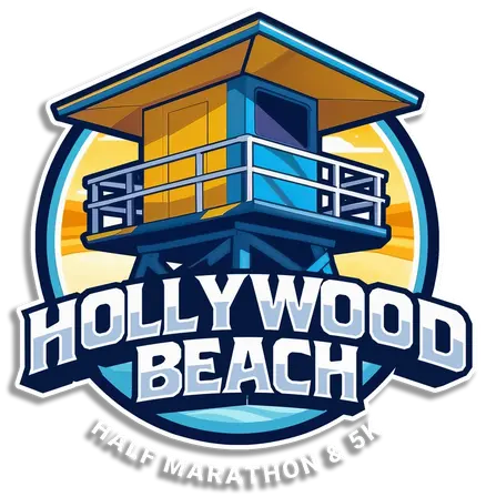 Winter Hollywood Beach Half Marathon & 5K logo on RaceRaves
