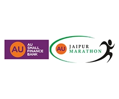AU Jaipur Marathon logo on RaceRaves