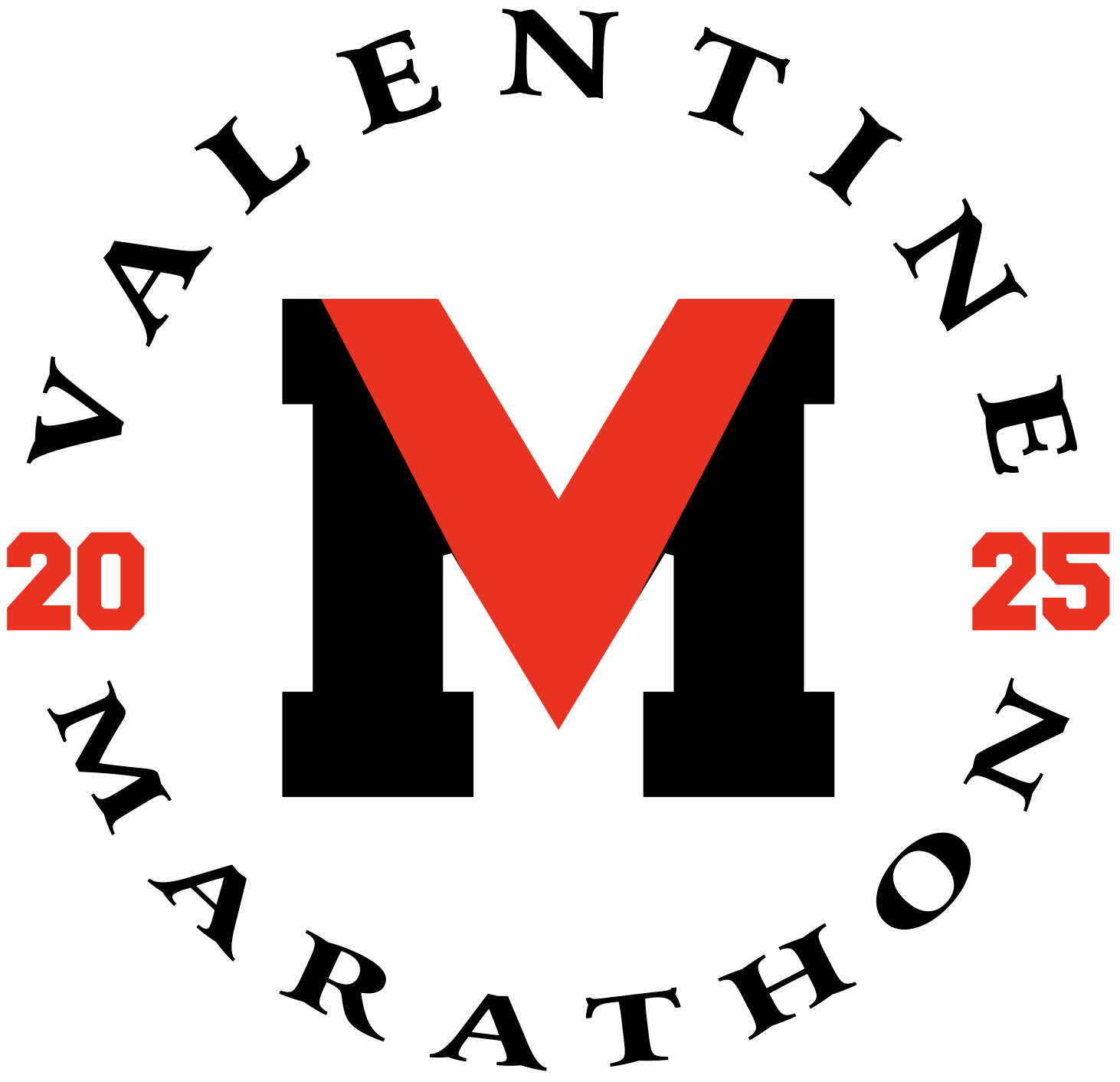 Valentine Marathon logo on RaceRaves
