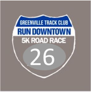 Greenville Track Club Run Downtown 5K logo on RaceRaves