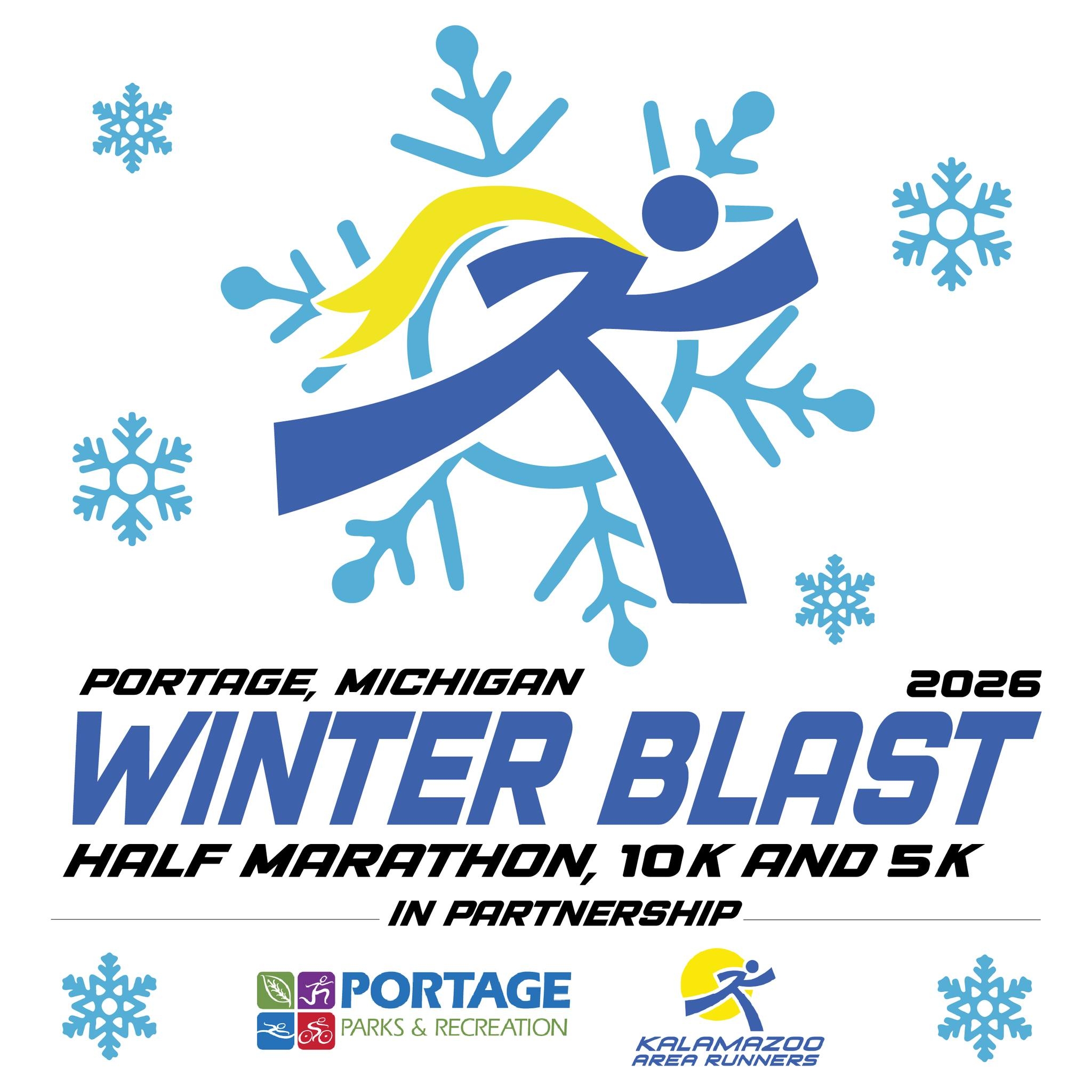 Portage Winter Blast Half Marathon, 10K & 5K logo on RaceRaves