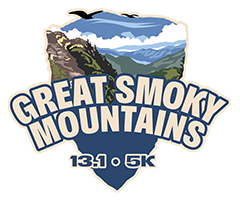 Great Smoky Mountains Half Marathon logo on RaceRaves