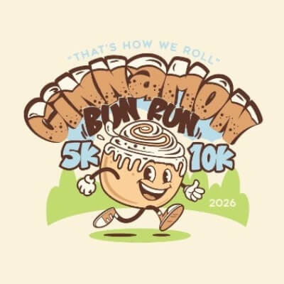 Cinnamon Bun Run logo on RaceRaves