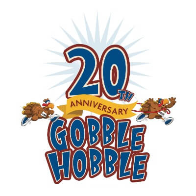 Gobble Hobble 5K logo on RaceRaves