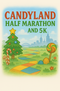 Candyland Christmas Half Marathon & 5K logo on RaceRaves