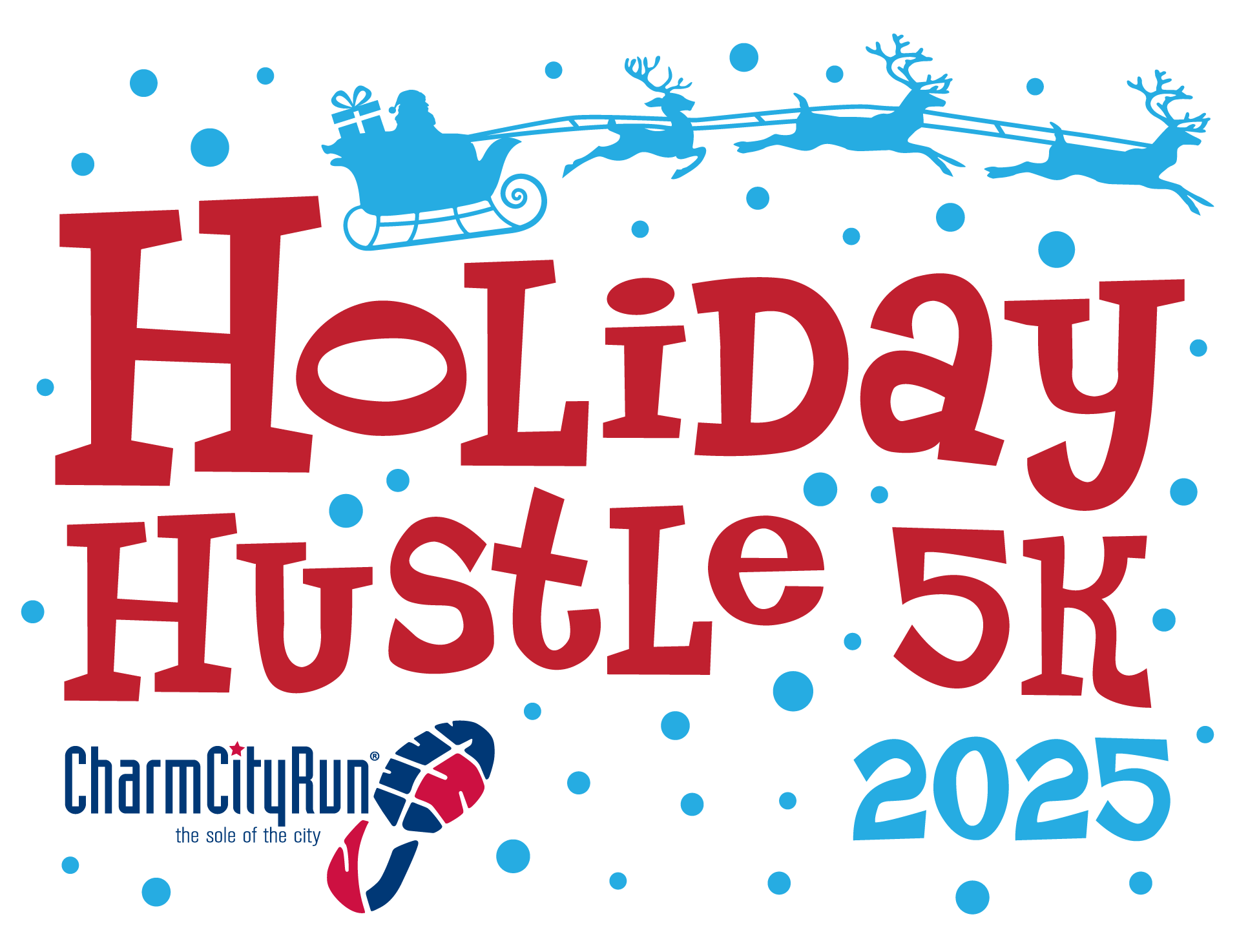 Holiday Hustle 5K logo on RaceRaves