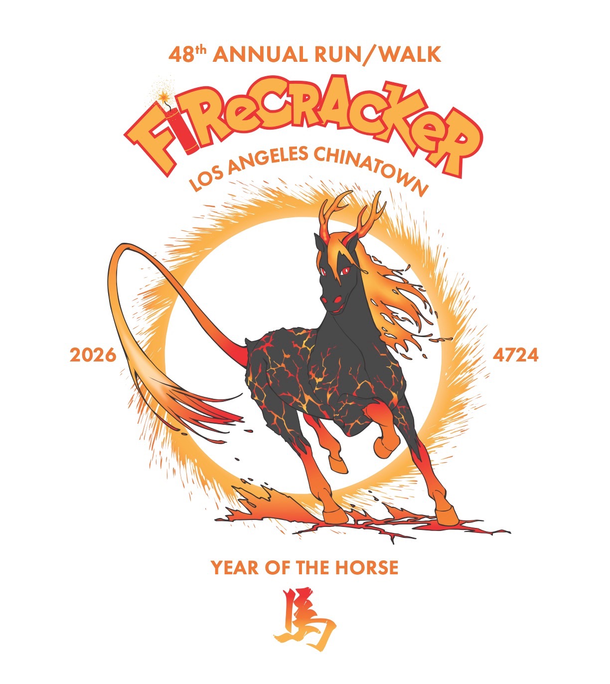L.A. Chinatown Firecracker Run & Bike Ride logo on RaceRaves