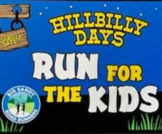 Hillbilly Days Run for the Kids logo on RaceRaves
