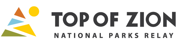 Top of Zion National Parks Relay logo on RaceRaves