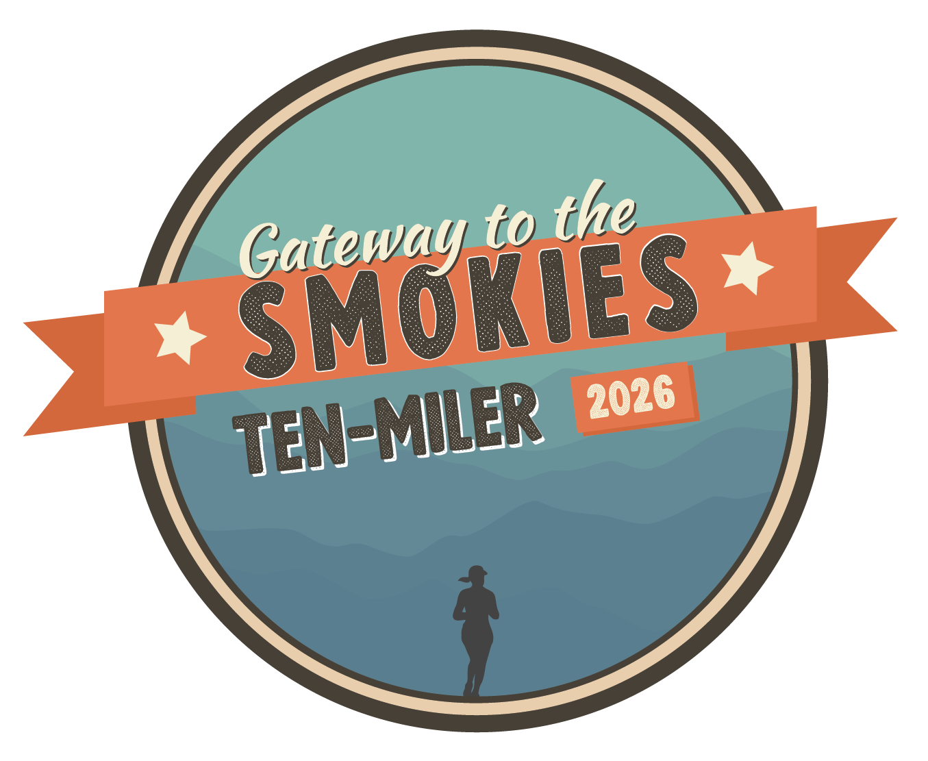 Gateway to the Smokies Ten Miler & Mighty Four Miler logo on RaceRaves