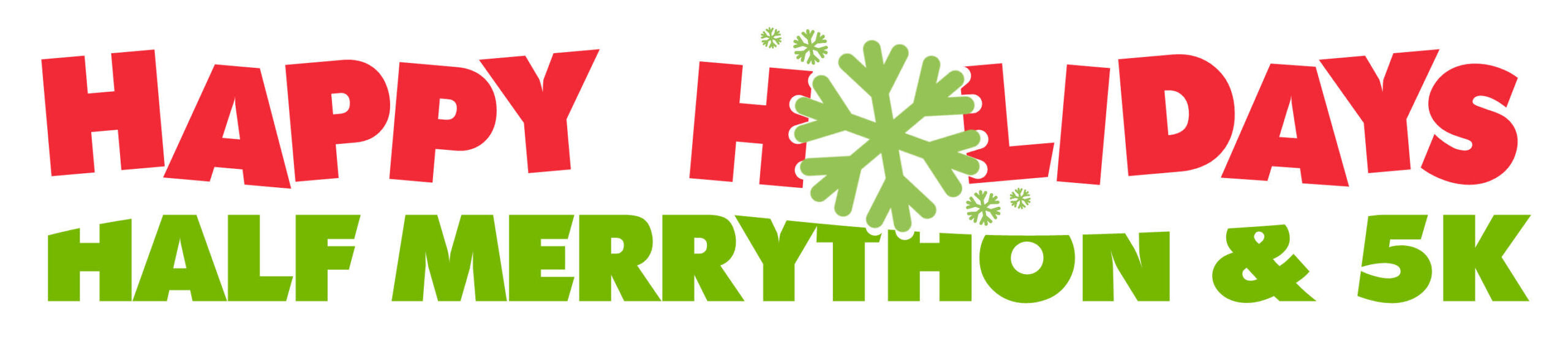 Happy Holidays Half MerryThon logo on RaceRaves