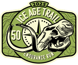 Ice Age Trail 50 logo on RaceRaves
