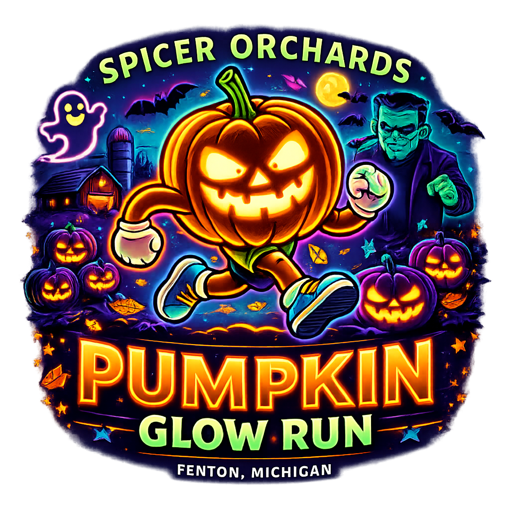 Spicer’s Pumpkin Glow Run logo on RaceRaves