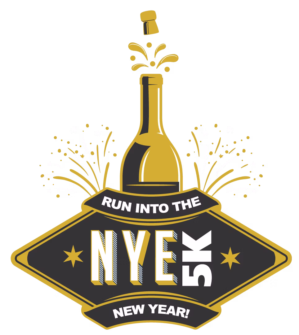 Run Into the NYE 5K logo on RaceRaves