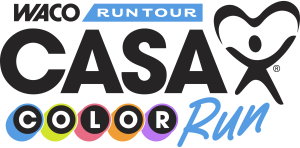 Waco CASA Color Run logo on RaceRaves