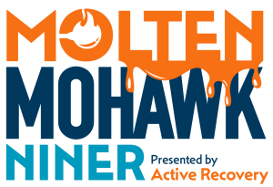 Molten Mohawk Niner & 4 Miler logo on RaceRaves