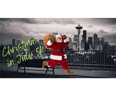 Christmas in July 5K Seattle logo on RaceRaves