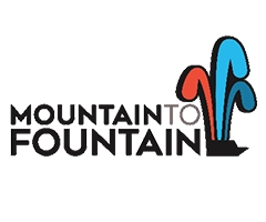 Mountain to Fountain 15K & 5K logo on RaceRaves
