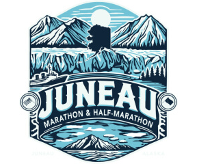 Juneau Marathon & Half Marathon logo on RaceRaves