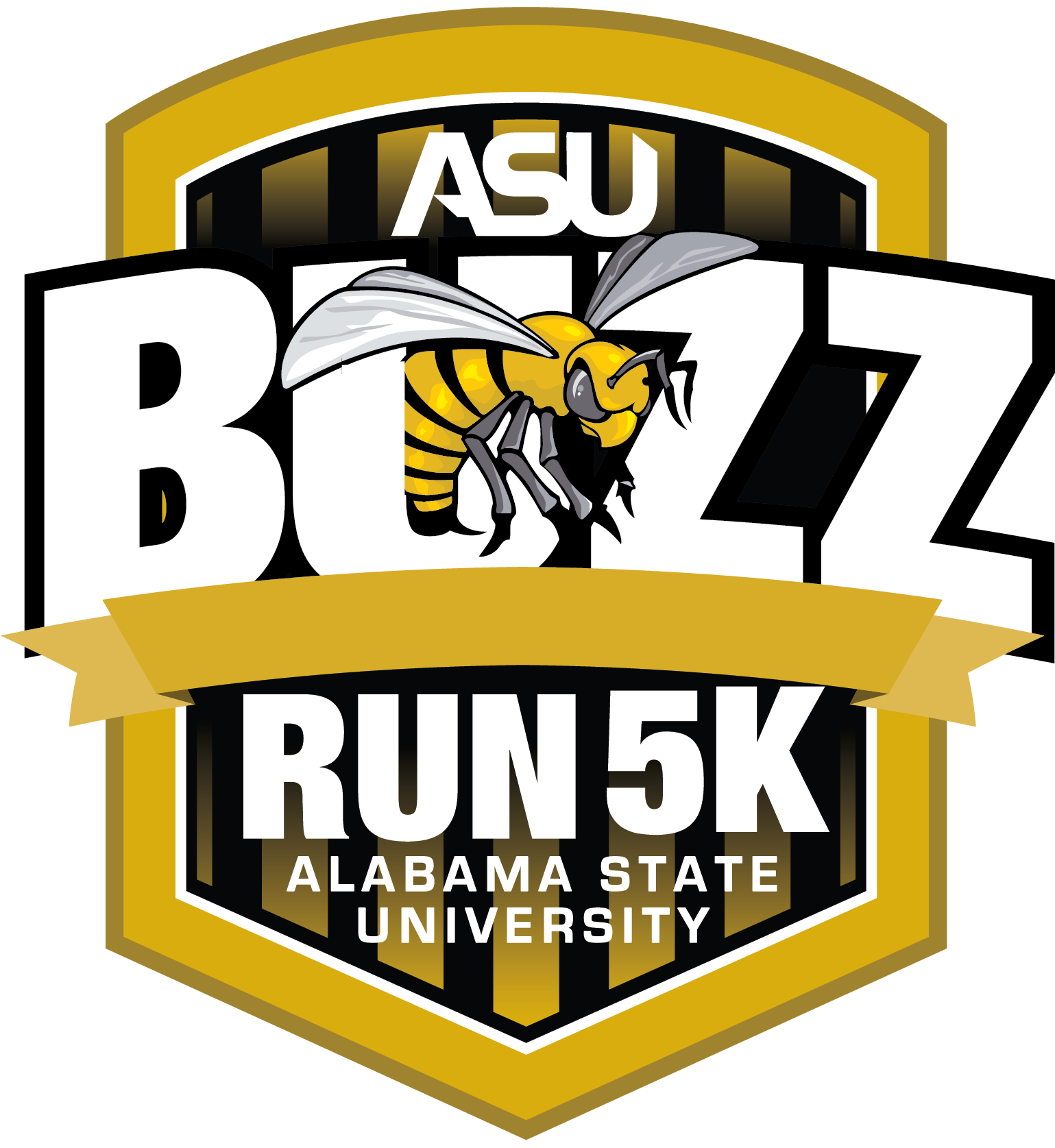 Alabama State University Buzz Run 5K logo on RaceRaves