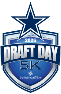 Dallas Cowboys Draft Day 5K logo on RaceRaves