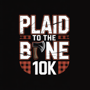 Plaid to the Bone 10K logo on RaceRaves