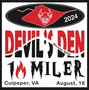 Devil’s Den 10 Miler logo on RaceRaves