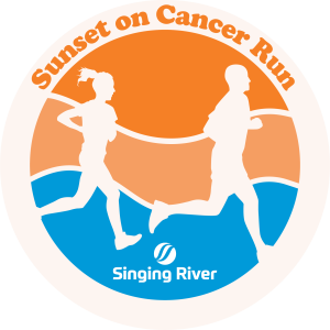 Sunset on Cancer Run logo on RaceRaves