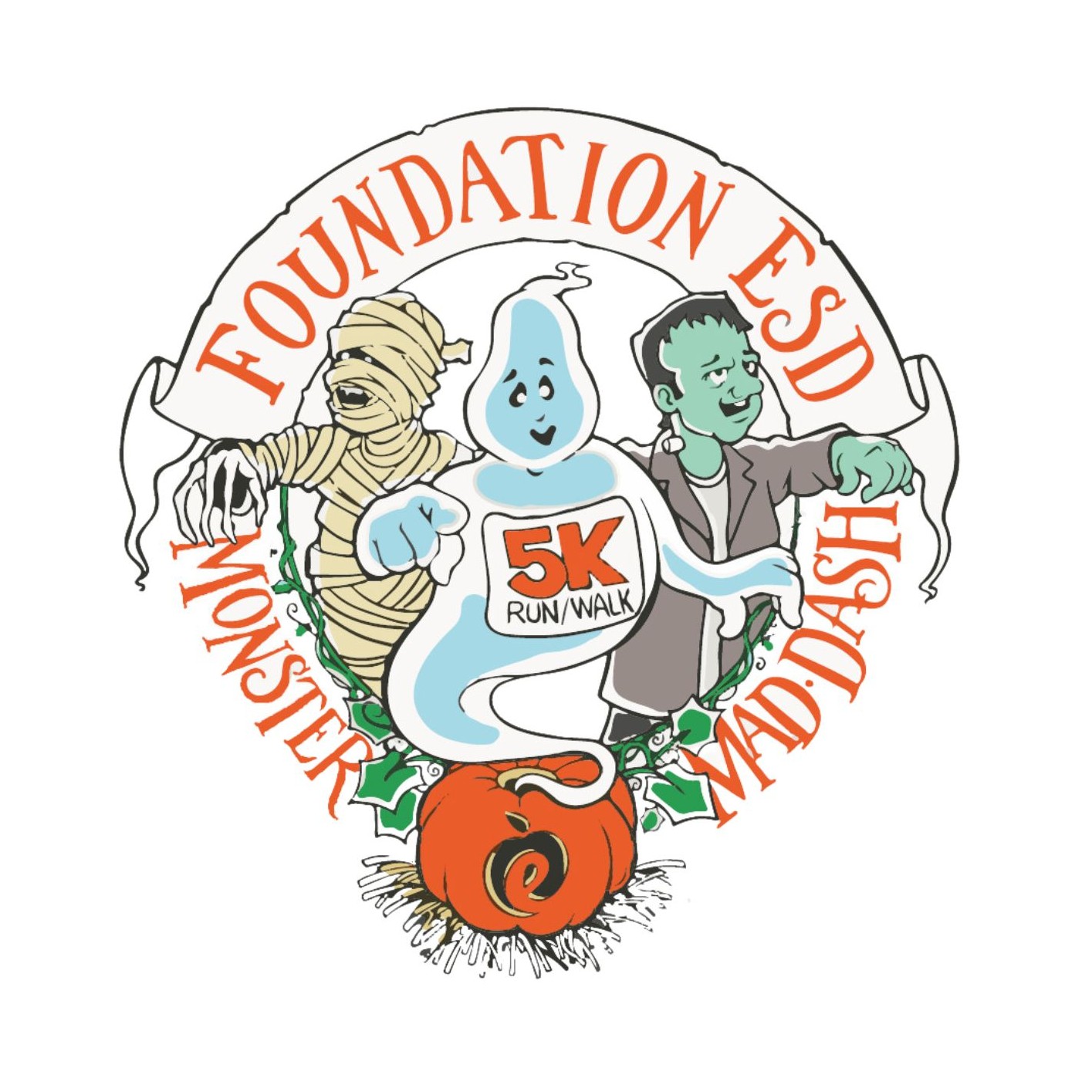 Monster Mad Dash 5K logo on RaceRaves