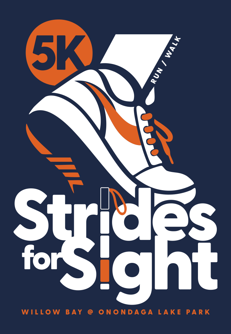 Strides for Sight 5K logo on RaceRaves