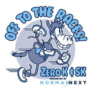 NormanNext Off to the Races 5K logo on RaceRaves