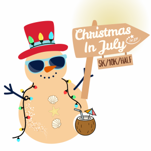 Christmas in July 5K, 10K & Half Marathon Eugene logo on RaceRaves