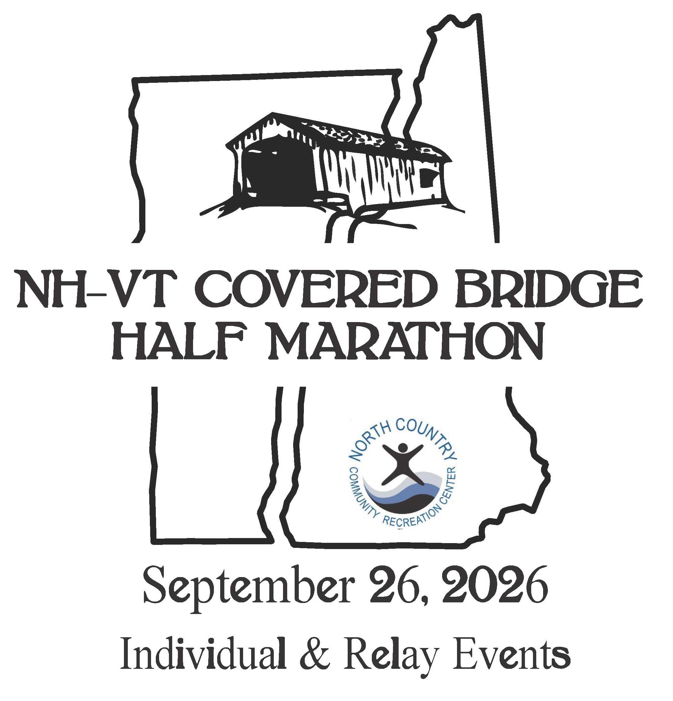 NH-VT Covered Bridge Half Marathon logo on RaceRaves