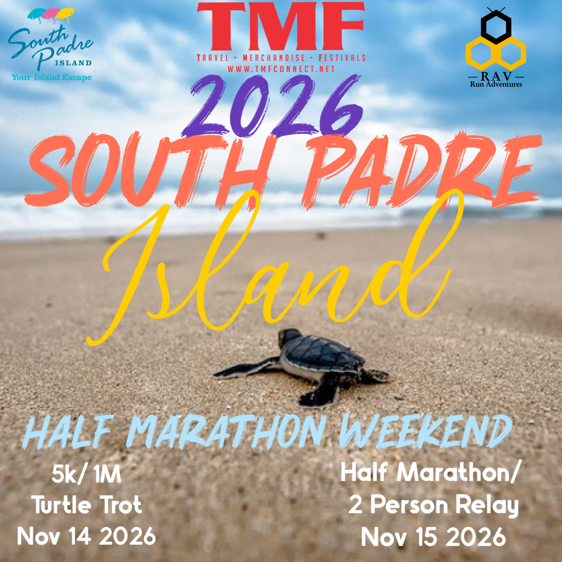 South Padre Island Half Marathon Weekend logo on RaceRaves