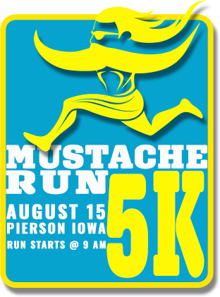 Golphstok’s Mustache Run logo on RaceRaves