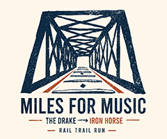 Miles for Music Rail Train Run logo on RaceRaves