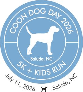 Coon Dog Day 5K logo on RaceRaves