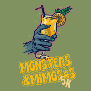 Monsters & Mimosas 5K Diamond Lake logo on RaceRaves