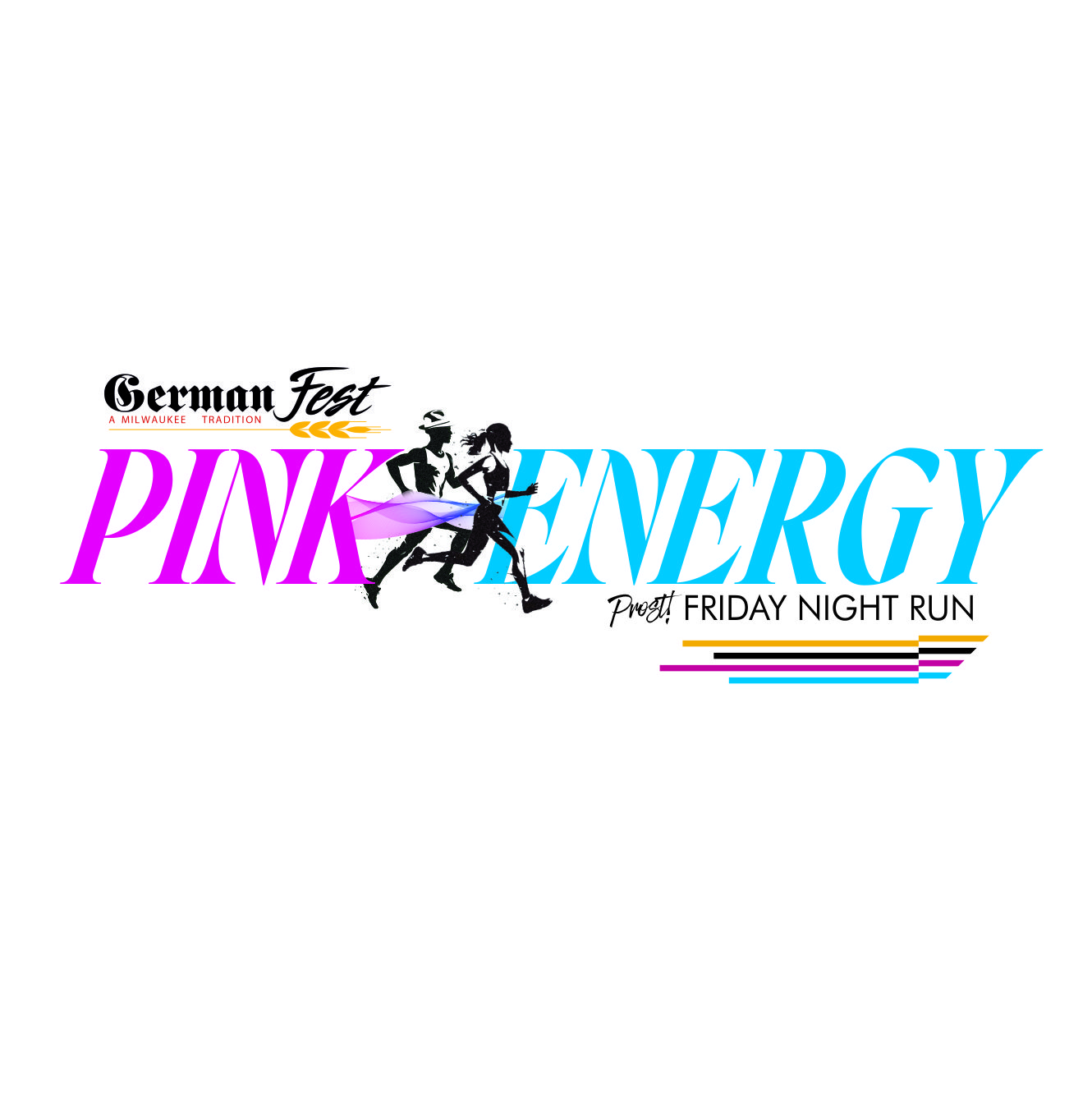 Pink Energy Run logo on RaceRaves