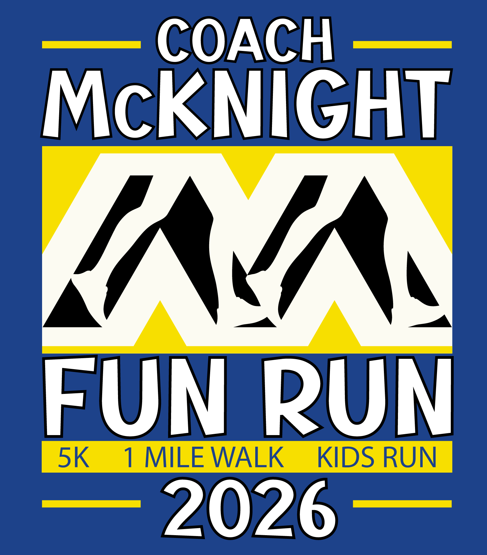 Coach McKnight Fun Run logo on RaceRaves