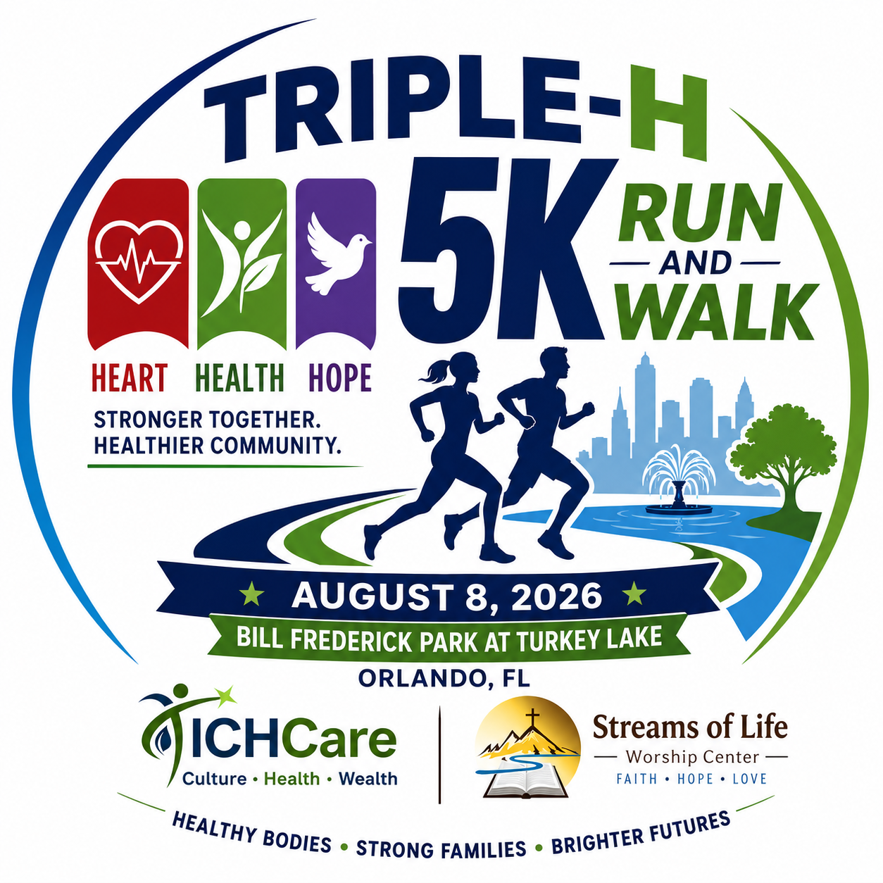 Triple-H 5K logo on RaceRaves