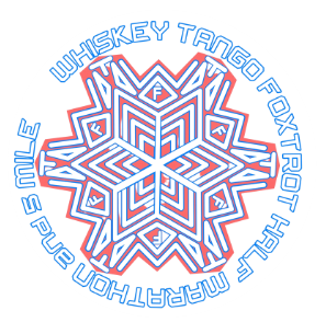 Whiskey Tango Foxtrot Trail Half & 5 Mile logo on RaceRaves